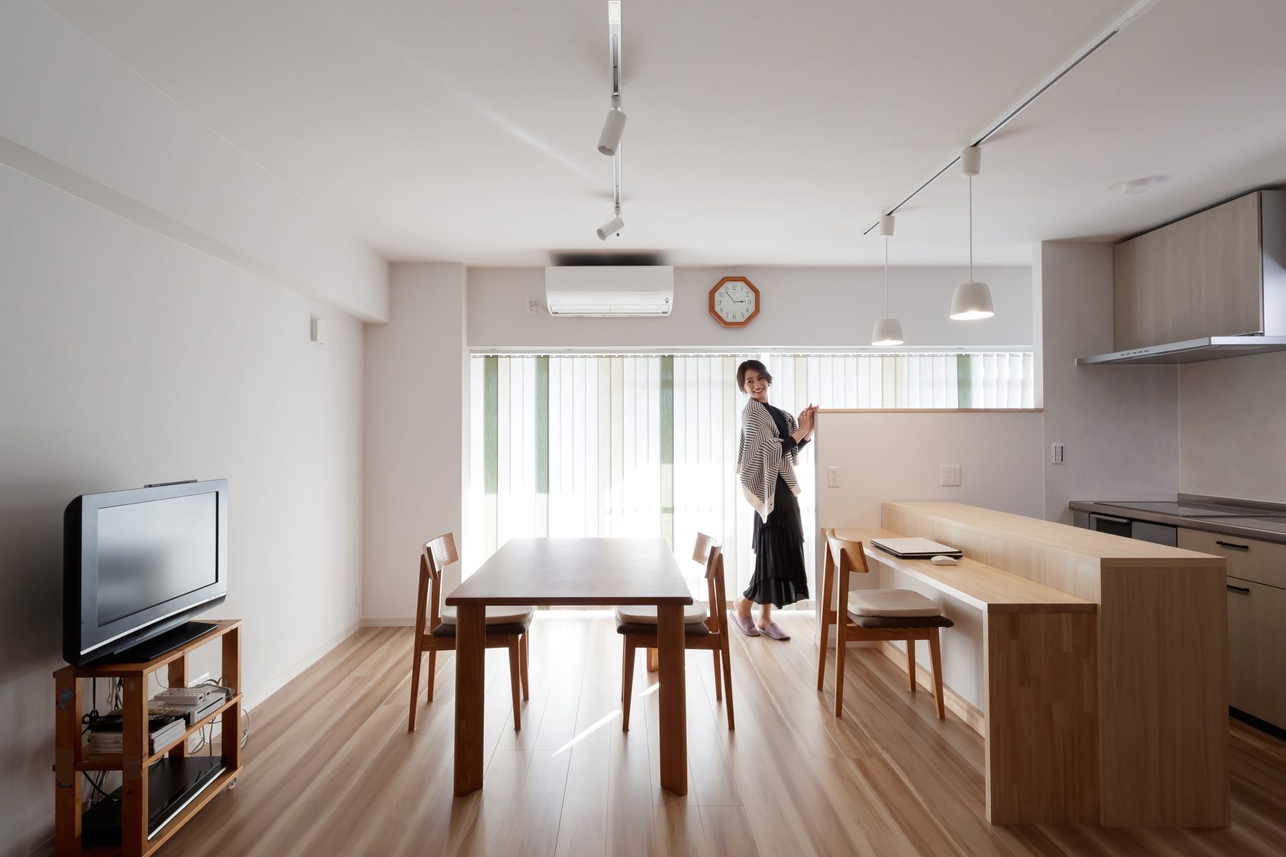 マンションで叶えた、 家じゅうに自然光が届く住空間